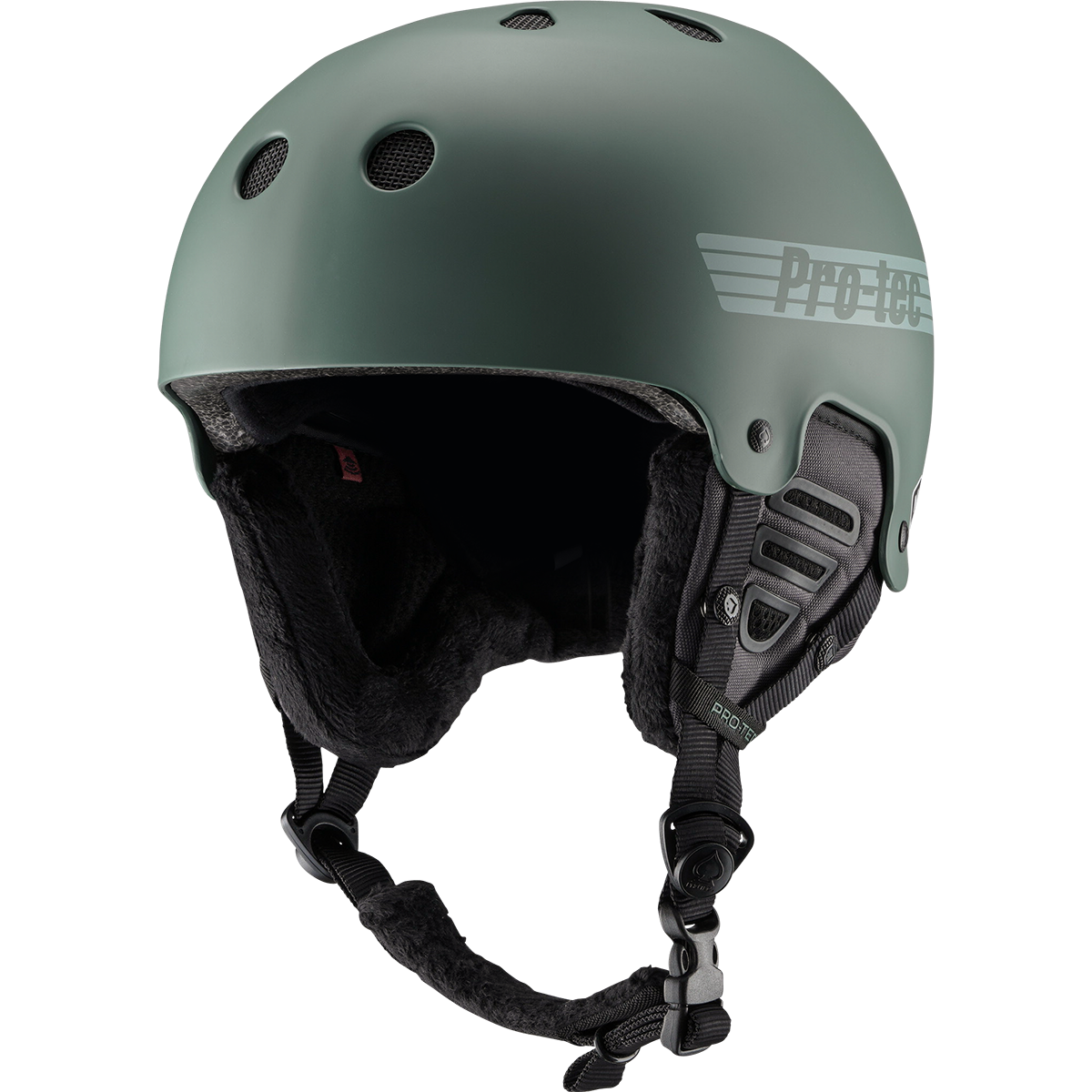 Old School Snow Helmet with MIPS Technology - Matte Veridian for Skiing, Snowboarding & Winter Sports Safety