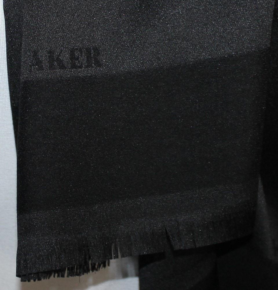 Aker Solid Shawl 1002SLK Black - Elegant Womens Fashion Scarf for Office, Party & Evening Wear - Soft & Lightweight Winter Accessory
