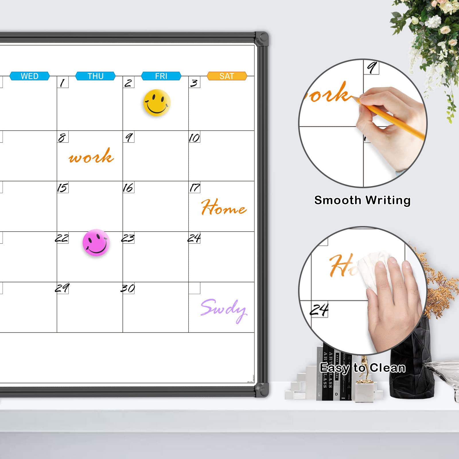 Magnetic Dry Erase Whiteboard Calendar - 36