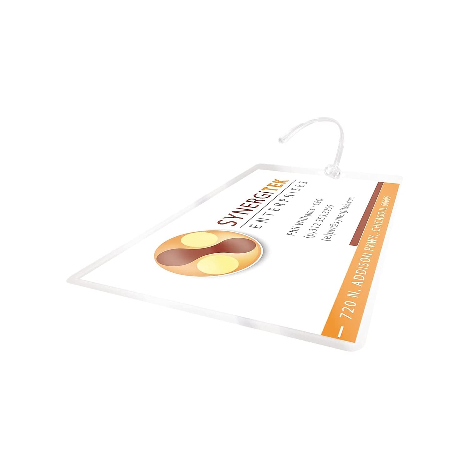 Swingline HeatSeal LongLife Luggage Tag Laminating Pouches (50 Pack) - Durable, Waterproof ID Badge Protectors for Travel, Business & Events - GBC3202105