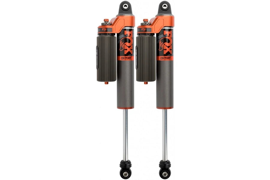 Jeep Gladiator JT Fox Racing 3.0 Factory Race Series Adjustable Internal Bypass Piggyback Rear Shocks for 2-3 Inch Lift - Off-Road Performance Upgrade for Trail & Desert Racing