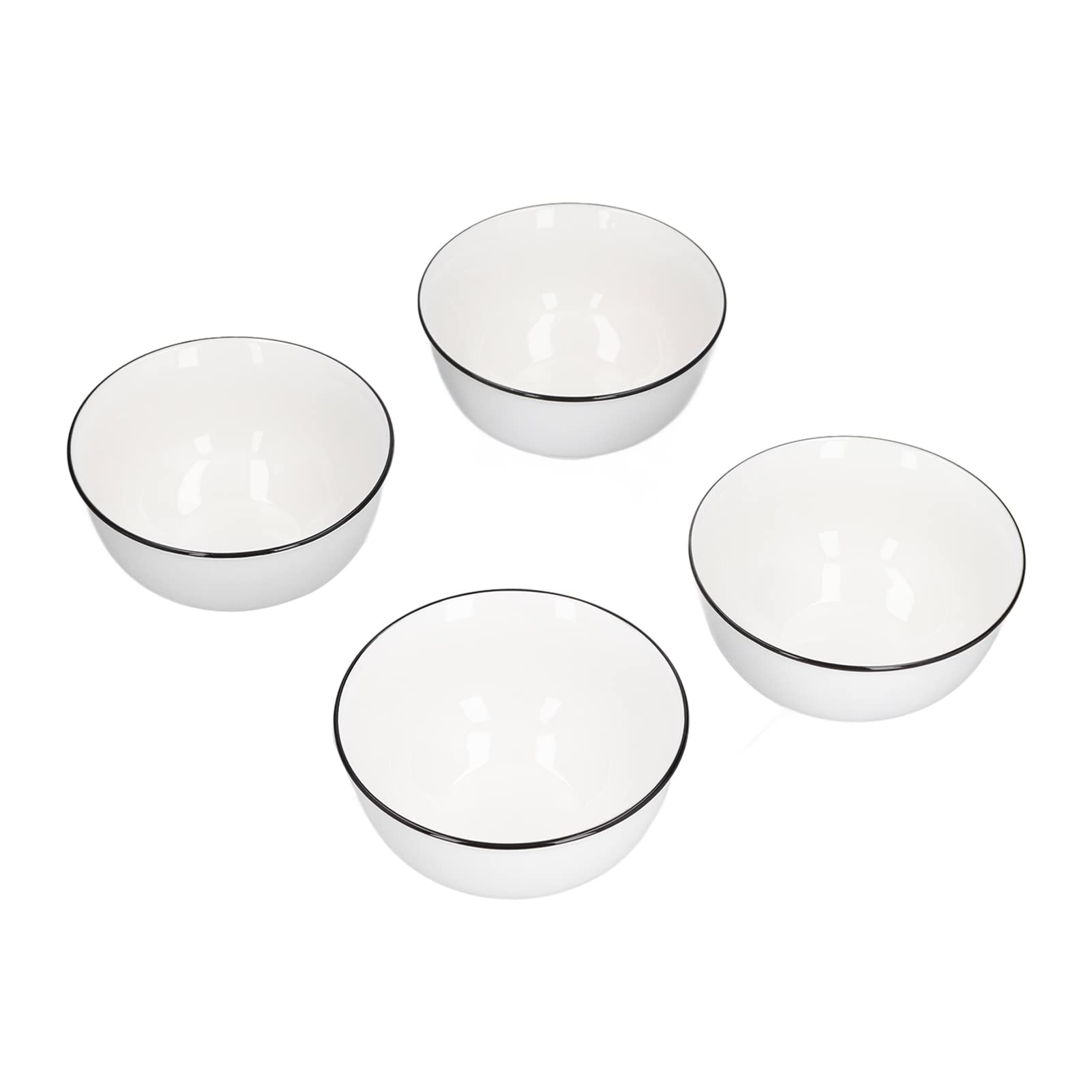 Premium Underglaze Ceramic Rice Bowls - Elegant Dinnerware Set for Home, Restaurant & Hotel Use - Perfect for Asian Cuisine, Soups, and Everyday Dining