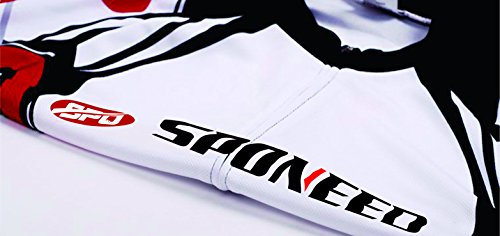 Sponeed Men's Cycling Jersey & Bib Shorts Set - Moisture Wicking Polyester Bike Wear for Road & Mountain Biking | Comfortable Performance Gear for Cyclists