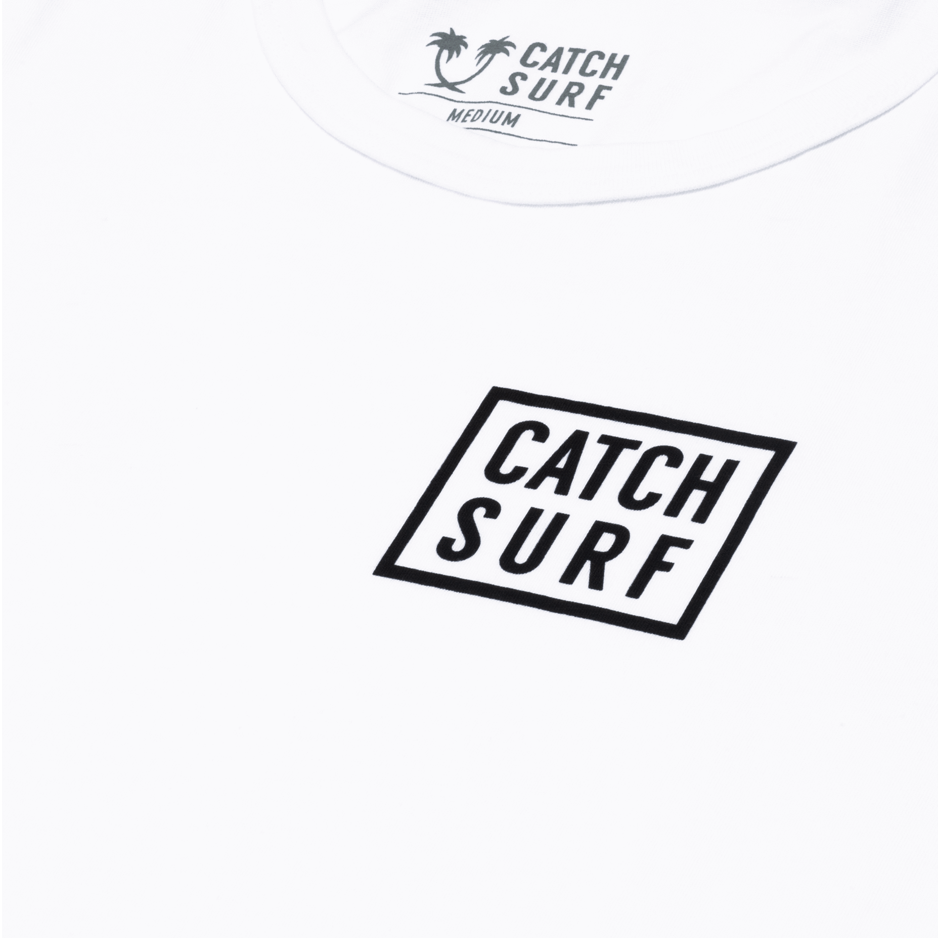 Catch Surf Stacked Long Sleeve T-Shirt for Men & Women | Comfortable Cotton Crewneck Shirt | White Casual Wear for Surfing, Beach & Everyday Outfits