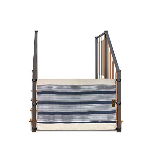 No-Drill Baby & Pet Safety Gate for Stairs - Portable Banister to Banister Fabric Gate for Kids & Dogs - Perfect for Homes with Stairs, Hallways, and Open Spaces