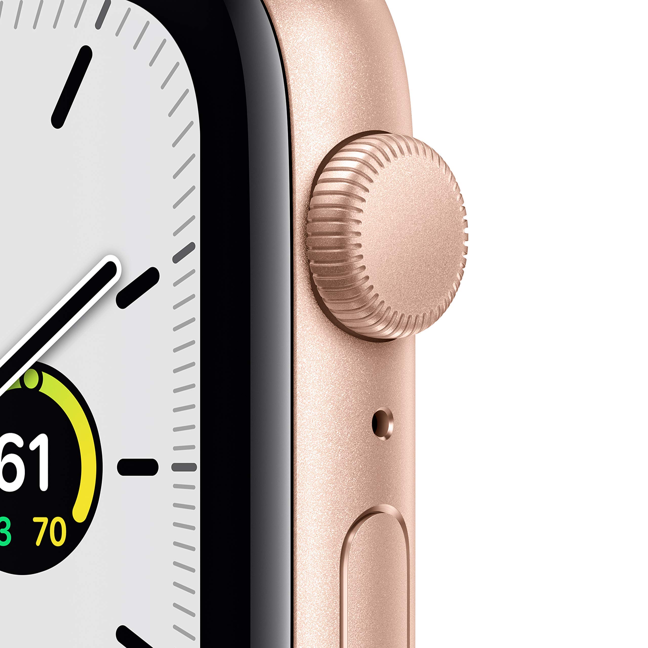 Apple Watch SE (GPS, 44mm) - Gold Aluminum Case with Pink Sand Sport Band - Renewed Premium Smartwatch for Women & Men - Fitness Tracker, Heart Rate Monitor - Perfect for Running, Workouts & Daily Use