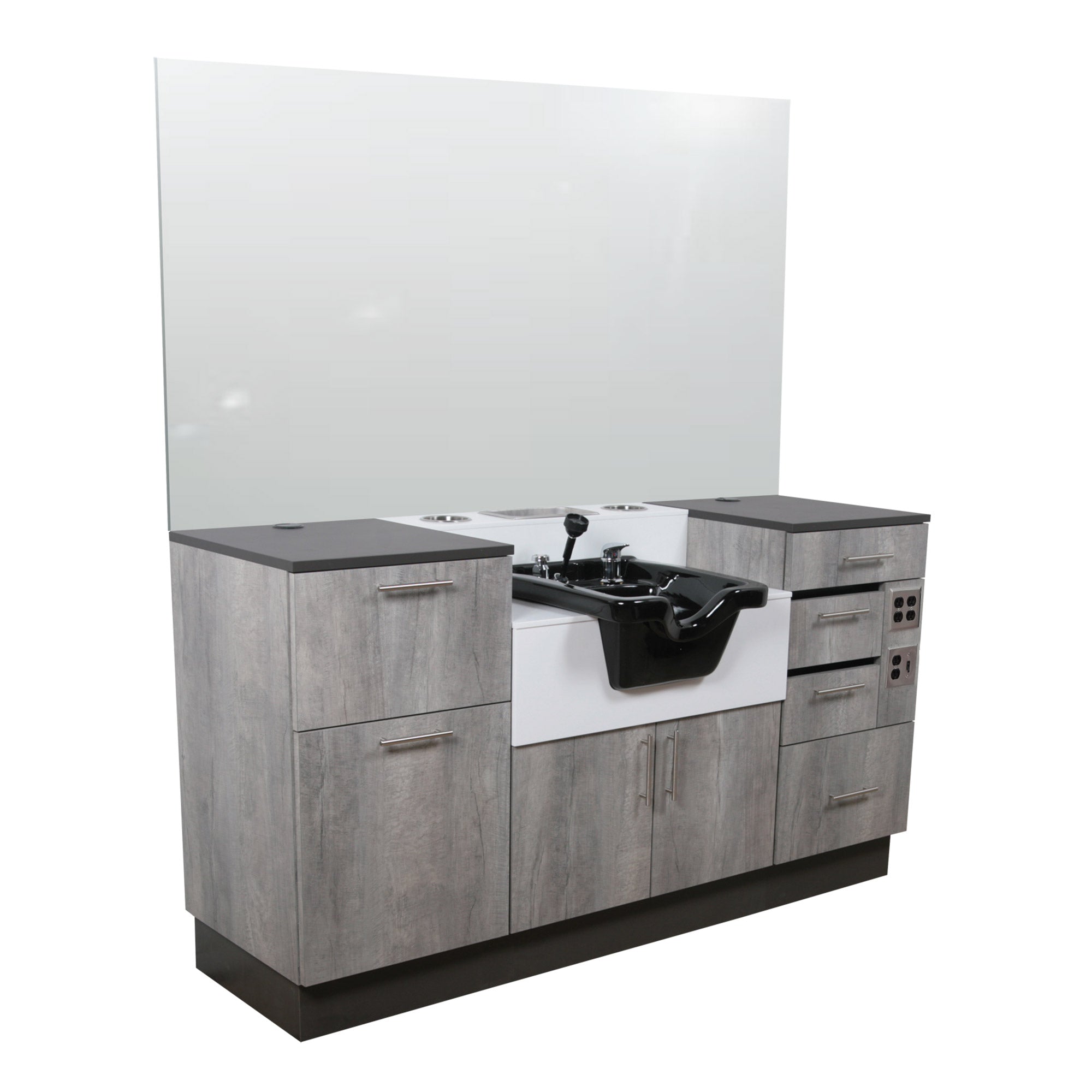 LaCarte 68A Professional Barber Station with Adjustable Height - Perfect for Salon, Barbershop & Home Grooming Setup