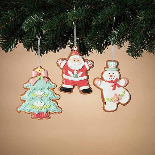 5 Pack Holiday Cookie Ornaments - DIY Clay Dough Christmas Tree Decorations for Kids & Adults - Perfect for Christmas Crafts, Party Favors & Festive Home Decor