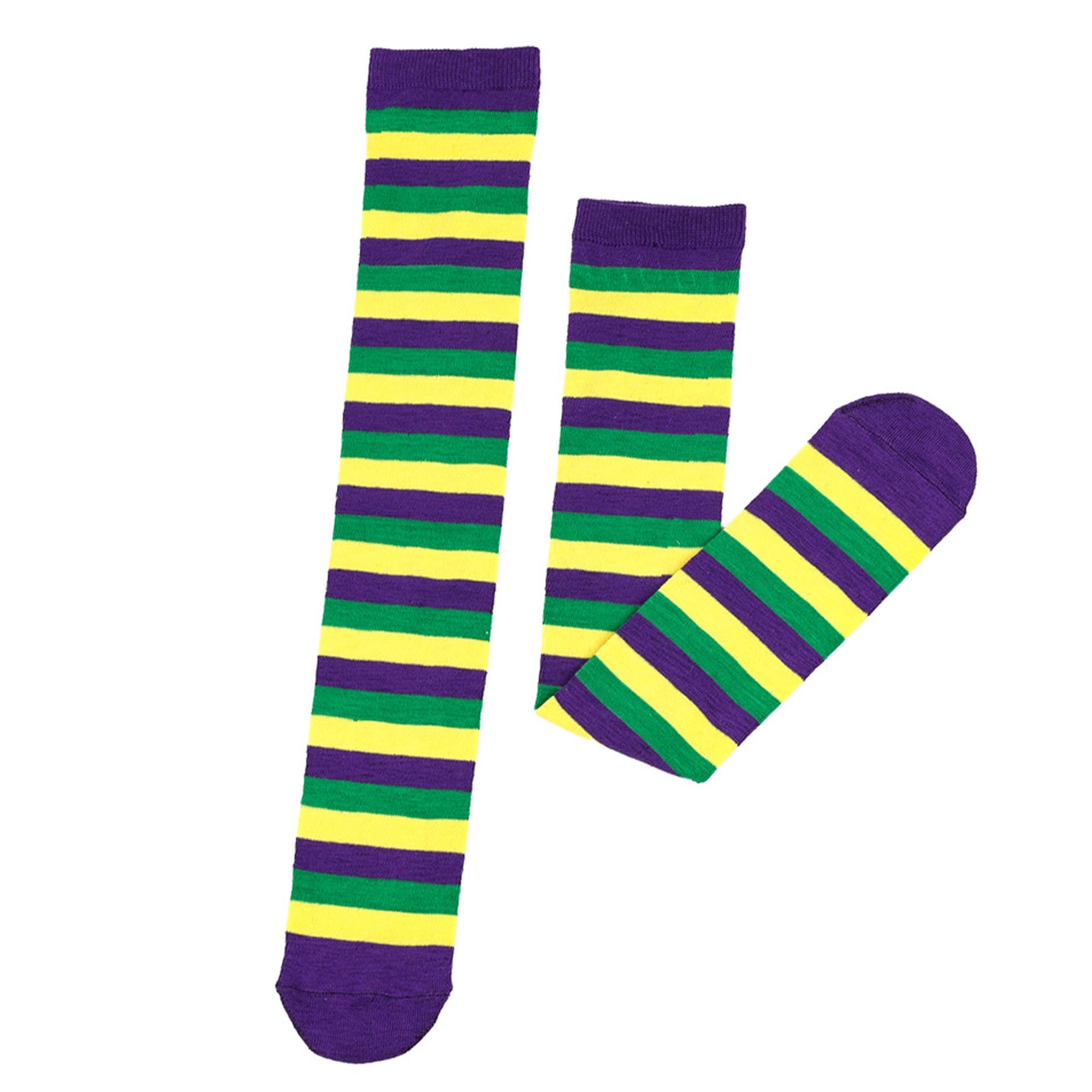 Women's Knee High Athletic Socks - Striped Running & Baseball Socks for Sports & Outdoor Activities