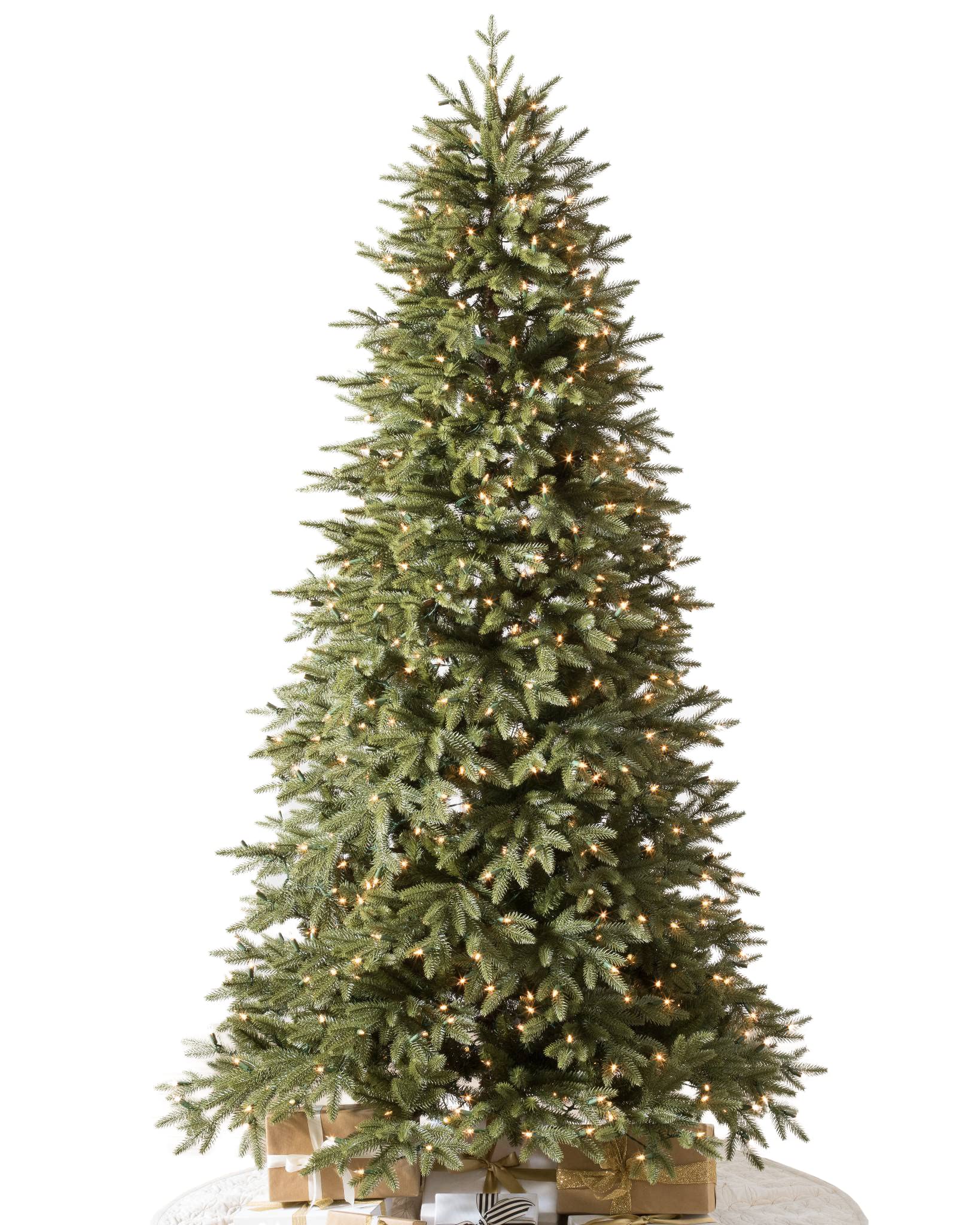 Balsam Hill 6.5ft Pre-Lit Stratford Spruce Artificial Christmas Tree with LED Clear Lights - Perfect for Holiday Home Decor & Festive Celebrations