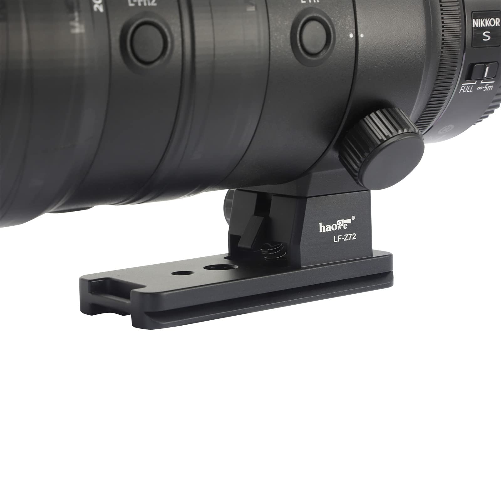 Haoge LF-Z72 Arca Swiss Tripod Mount Ring for Nikon Nikkor Z 70-200mm f/2.8 VR S Lens - Compatible with Z 70-200mm F2.8, Z 100-400mm F4.5-5.6 VR S, Z 400mm f/4.5 VR S, Z 600mm f/6.3 VR S - Perfect for Photography, Videography & Travel Shooting