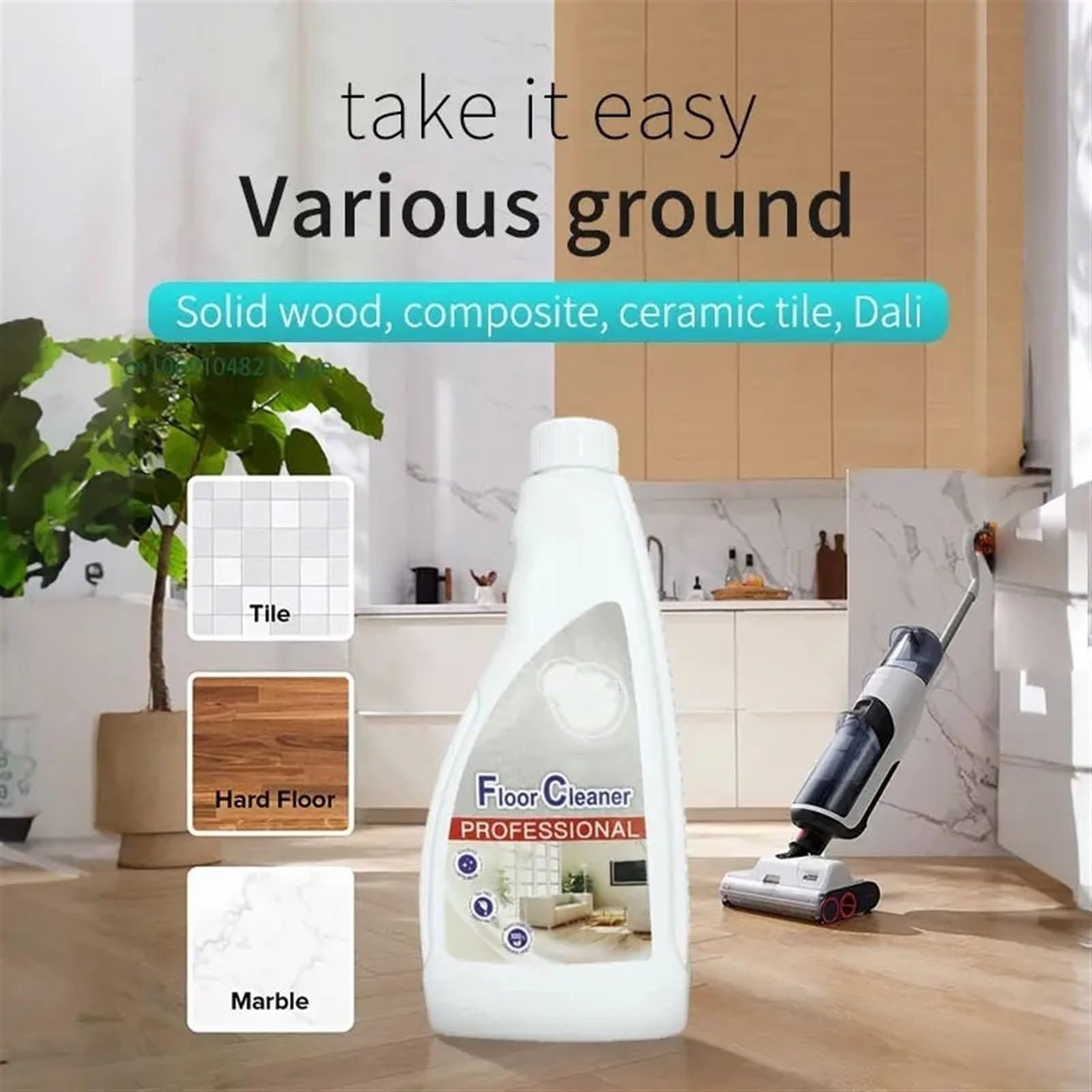 480ML Vacuum Cleaner Floor Cleaning Solution - Compatible with Roborock S8 Pro Ultra/S7 MaxV Ultra/Dyad/S7 - Robot Mop Detergent for Hardwood & Tile Floors - Perfect for Daily Cleaning & Maintenance