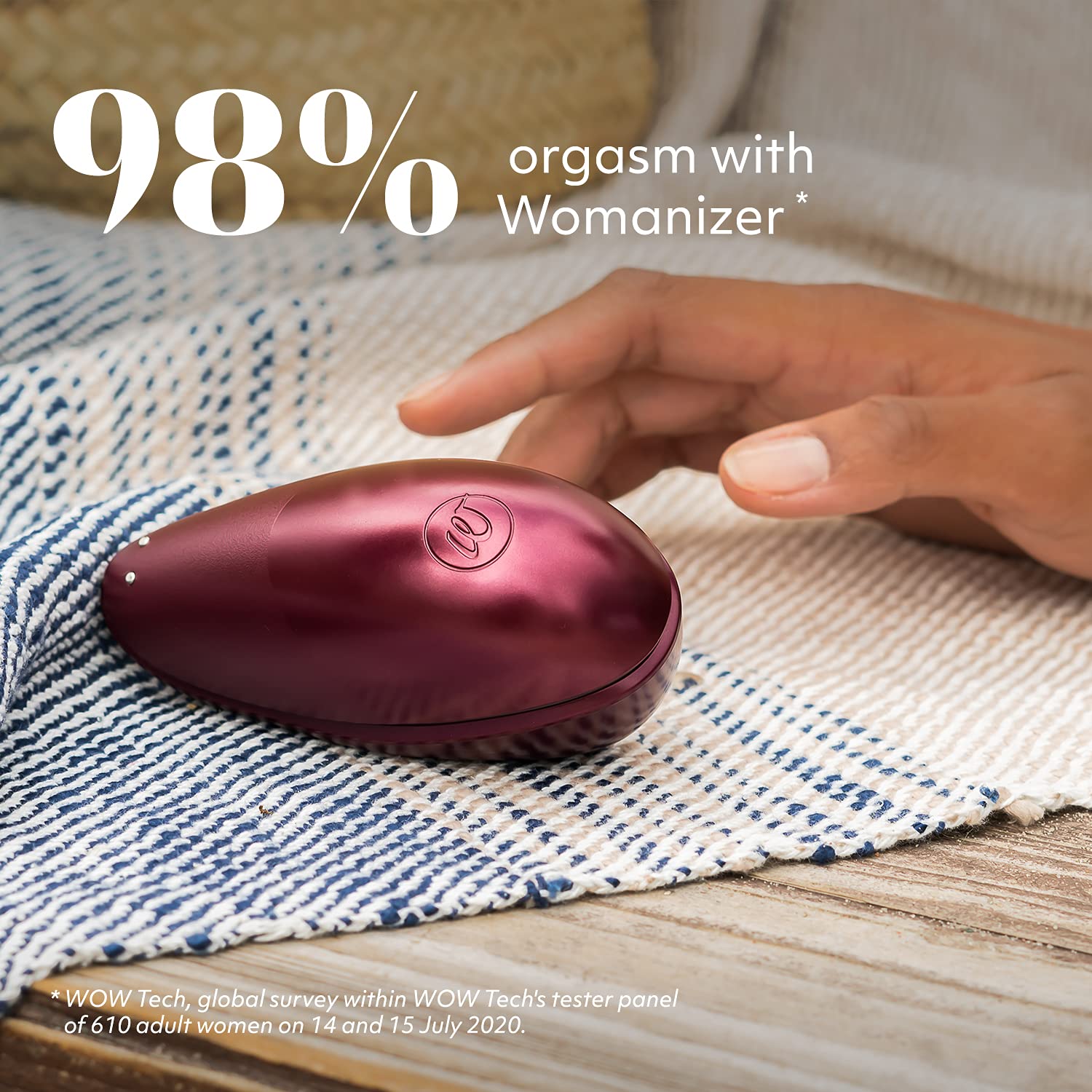 Womanizer Liberty 1 Clitoral Stimulator - 6 Speed Suction Vibrator for Women & Couples | Rechargeable Adult Sex Toy | G-Spot & Clit Stimulation | Perfect for Solo Play & Partnered Intimacy | Red