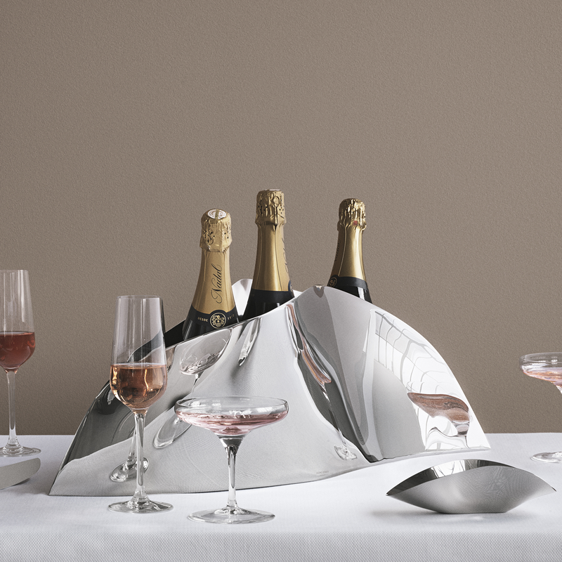 Georg Jensen Indulgence Grande Champagne Bowl - Elegant Serving Bowl for Wine, Champagne & Desserts - Perfect for Parties, Weddings & Special Occasions