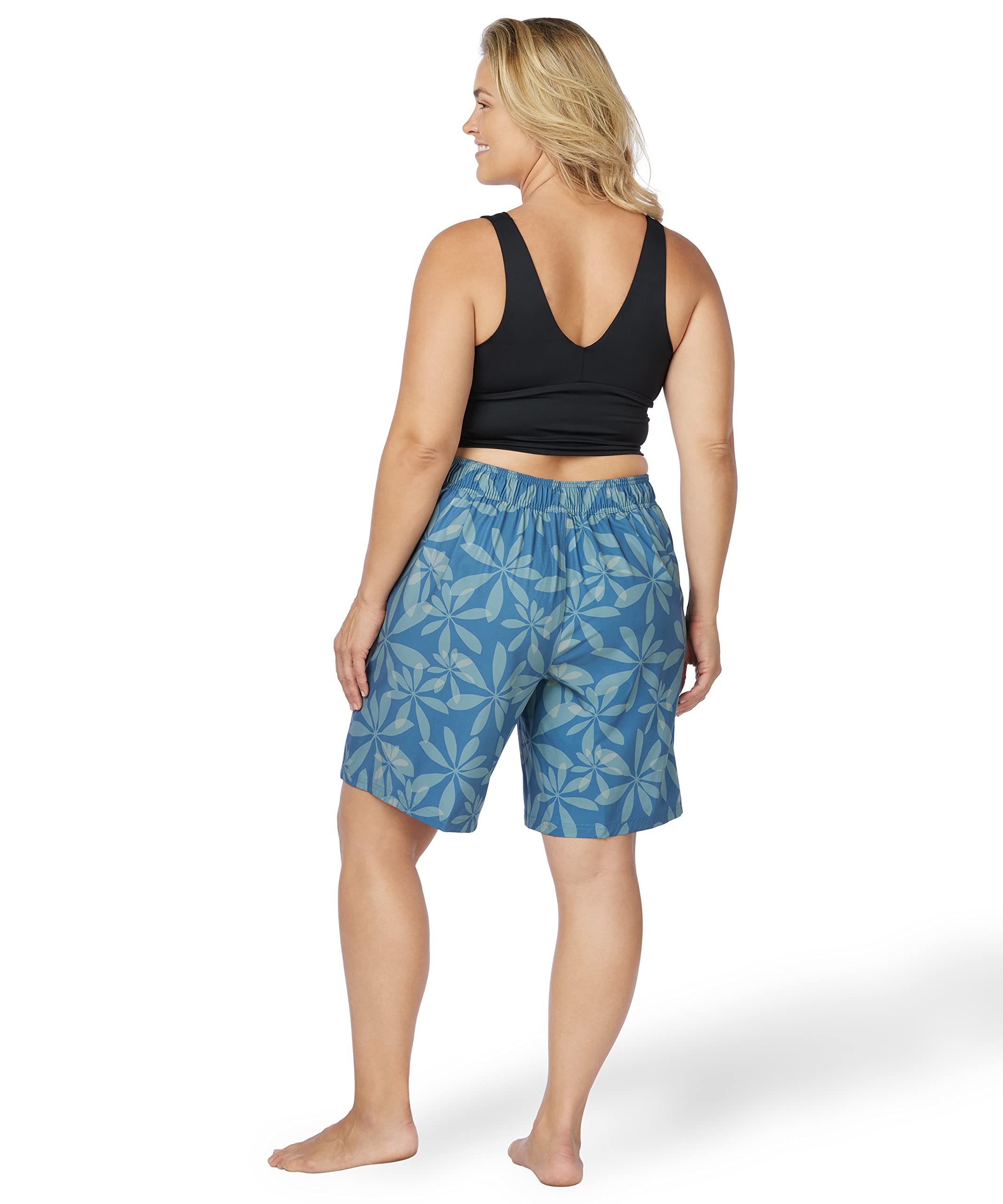 Women's Plus Size Swim Shorts - Maui Board Shorts for Swimming, Beach & Water Sports | Comfortable & Stylish Bathing Suit for Women