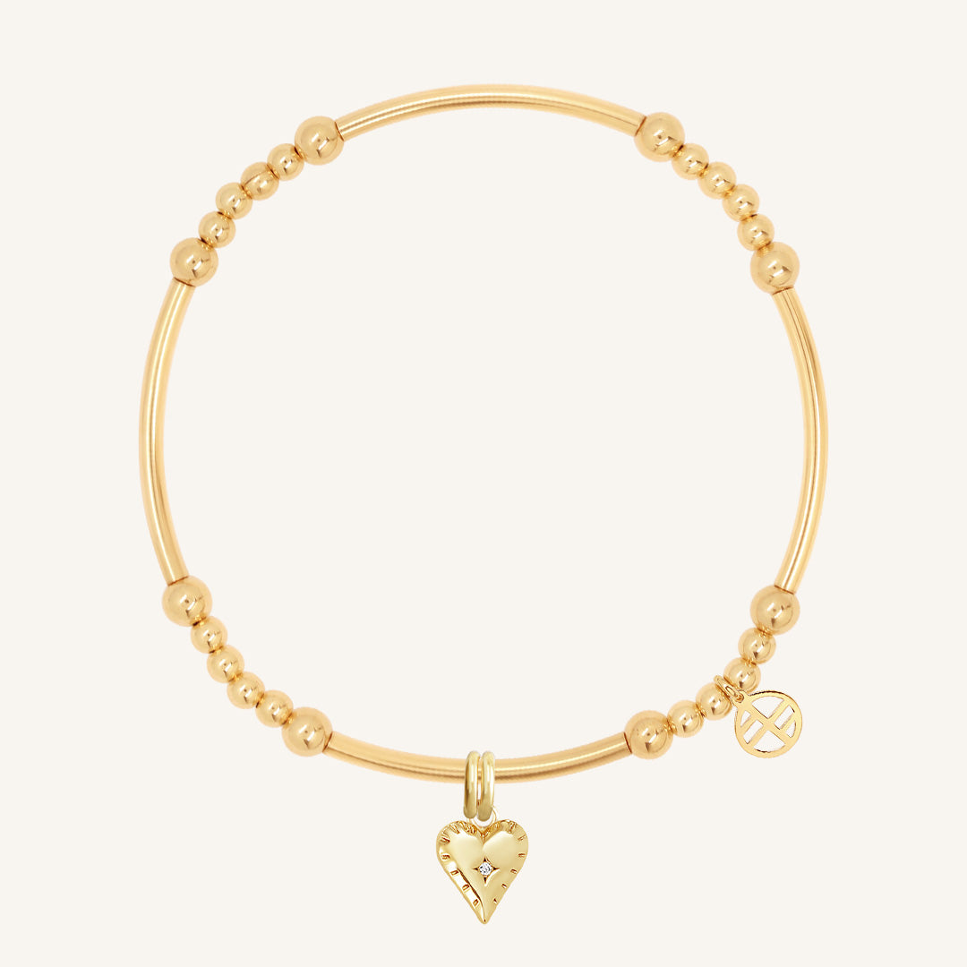 Eternal Heart Charm Bracelet for Women - Sterling Silver Adjustable Chain Bracelet with Heart Pendant - Perfect Gift for Valentine's Day, Anniversary & Birthday - Elegant Jewelry for Everyday Wear & Special Occasions