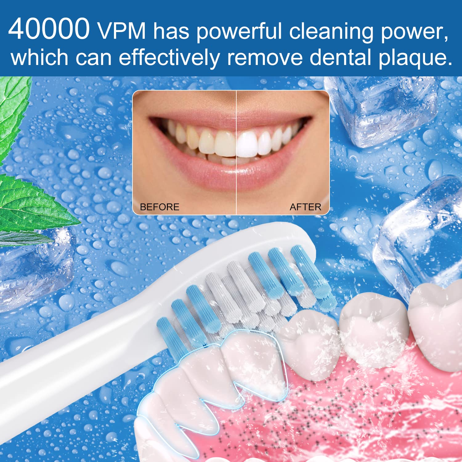 Electric Toothbrush for Adults & Kids - Sonic Rechargeable Toothbrush with 8 Brush Heads & Travel Case - Portable Oral Care for Home & Travel (White) - Perfect for Family Use, Daily Cleaning & On-the-Go Dental Hygiene