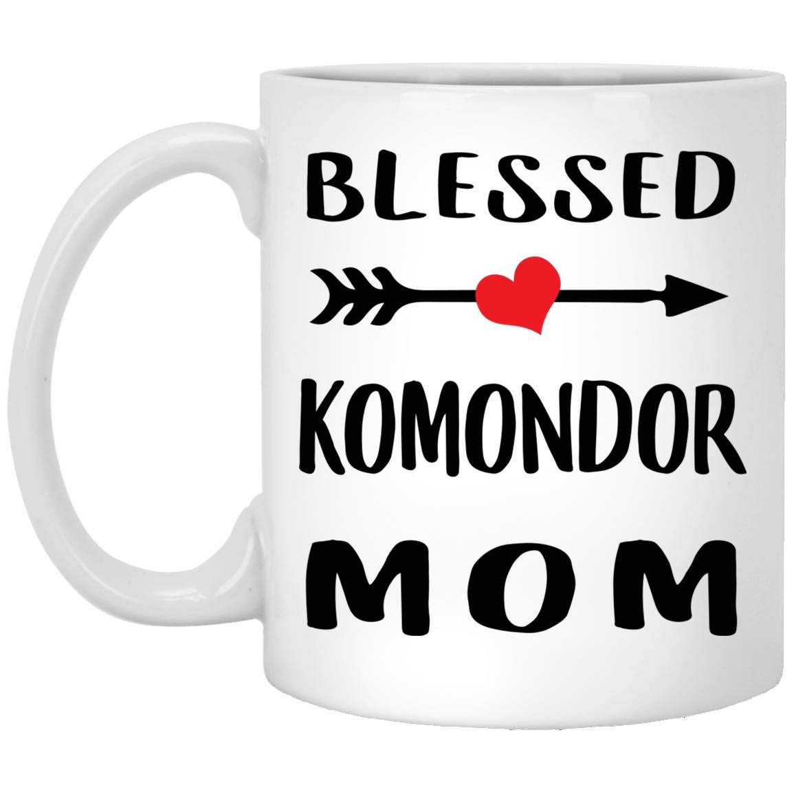 Blessed Komondor Mom Funny Coffee Mug - 11 Oz White Ceramic Cup - Perfect Gift for Women, Dog Lovers & Christmas 2024 - Great for Coffee, Tea & Office Use