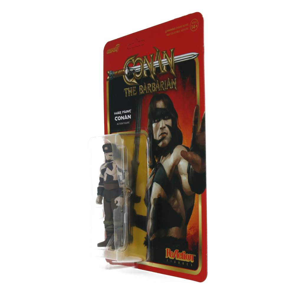 Conan the Barbarian War Paint Action Figure - ReAction Series Wave 2 - Collectible Toy for Fans & Display Scenes