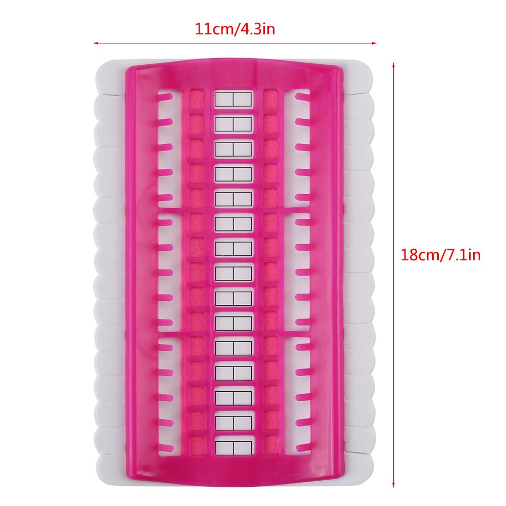 30-Position Cross Stitch Needle Holder & Thread Organizer - Floss Organizer for Embroidery, Sewing Tools with Shelf (Rose) - Perfect for Crafting, DIY Projects & Needlework Storage