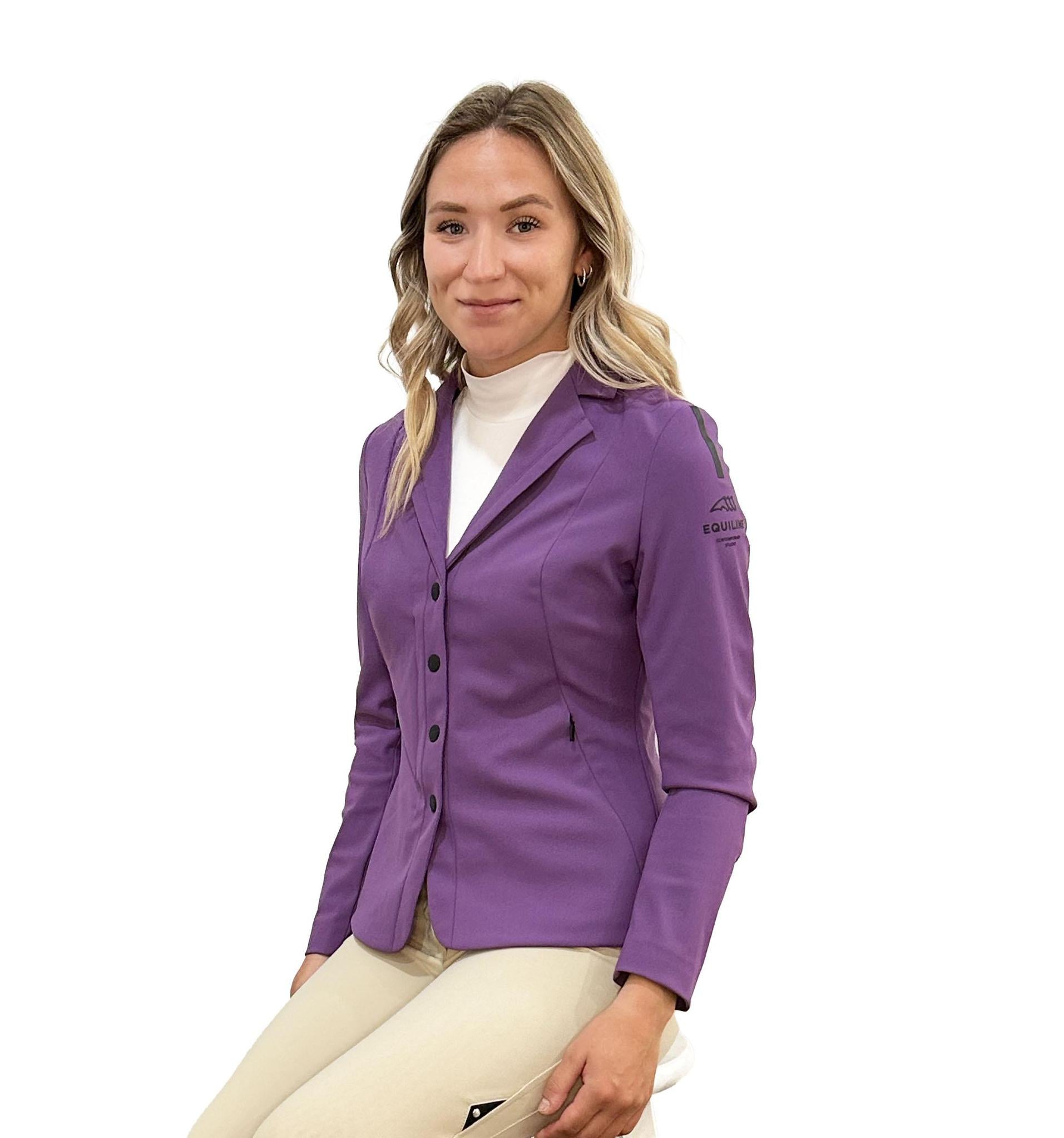 Equiline Women's Cinger Competition Jacket - Equestrian Riding Show Coat for Dressage & Jumping - Perfect for Horse Shows & Training