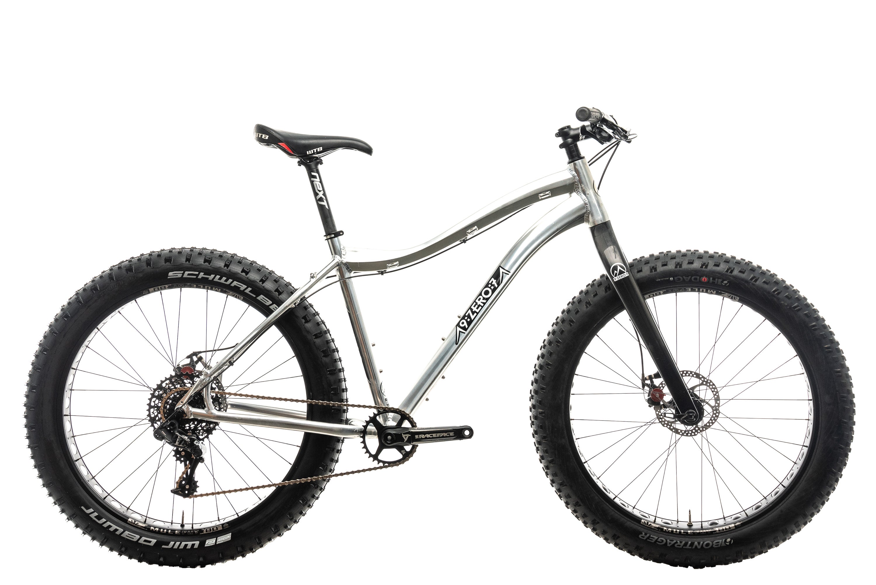 9:Zero:7 Whiteout AL Fat Bike - Large Size for Men & Women - Perfect for Snow, Sand & Off-Road Trail Riding