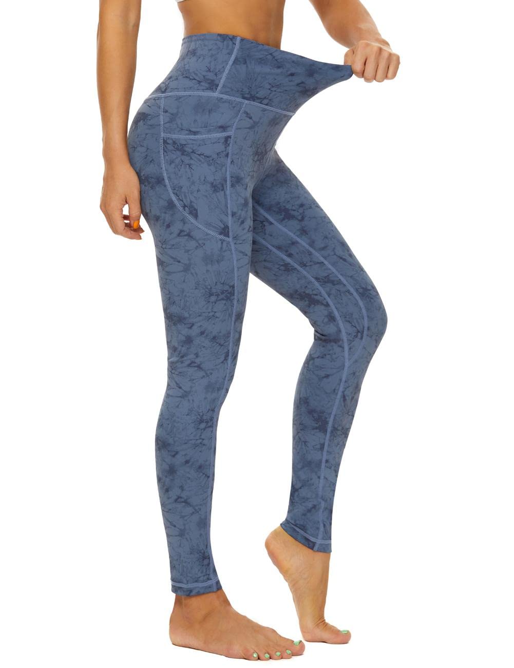CCKO High Waisted Yoga Pants for Women with Pockets - Tummy Control Workout Leggings for Running, Gym & Lounge | Stretchy Comfort & Support