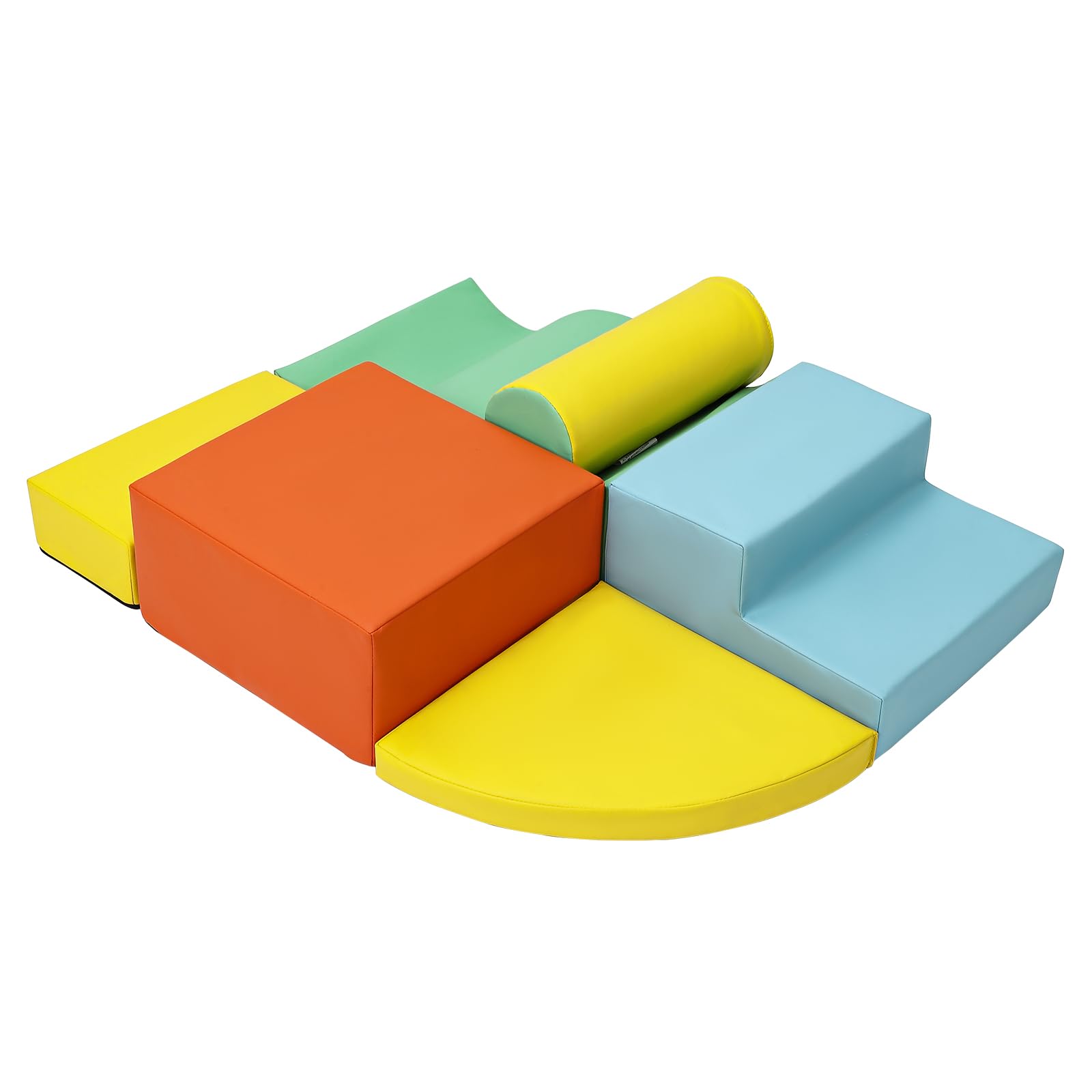 **6-Piece Foam Climbing Blocks for Toddlers 1-3 Years – Soft Play Gym Set for Crawling, Sliding & Indoor Play – Colorful Kids Climbing Toys for Safe Toddler Activities**
