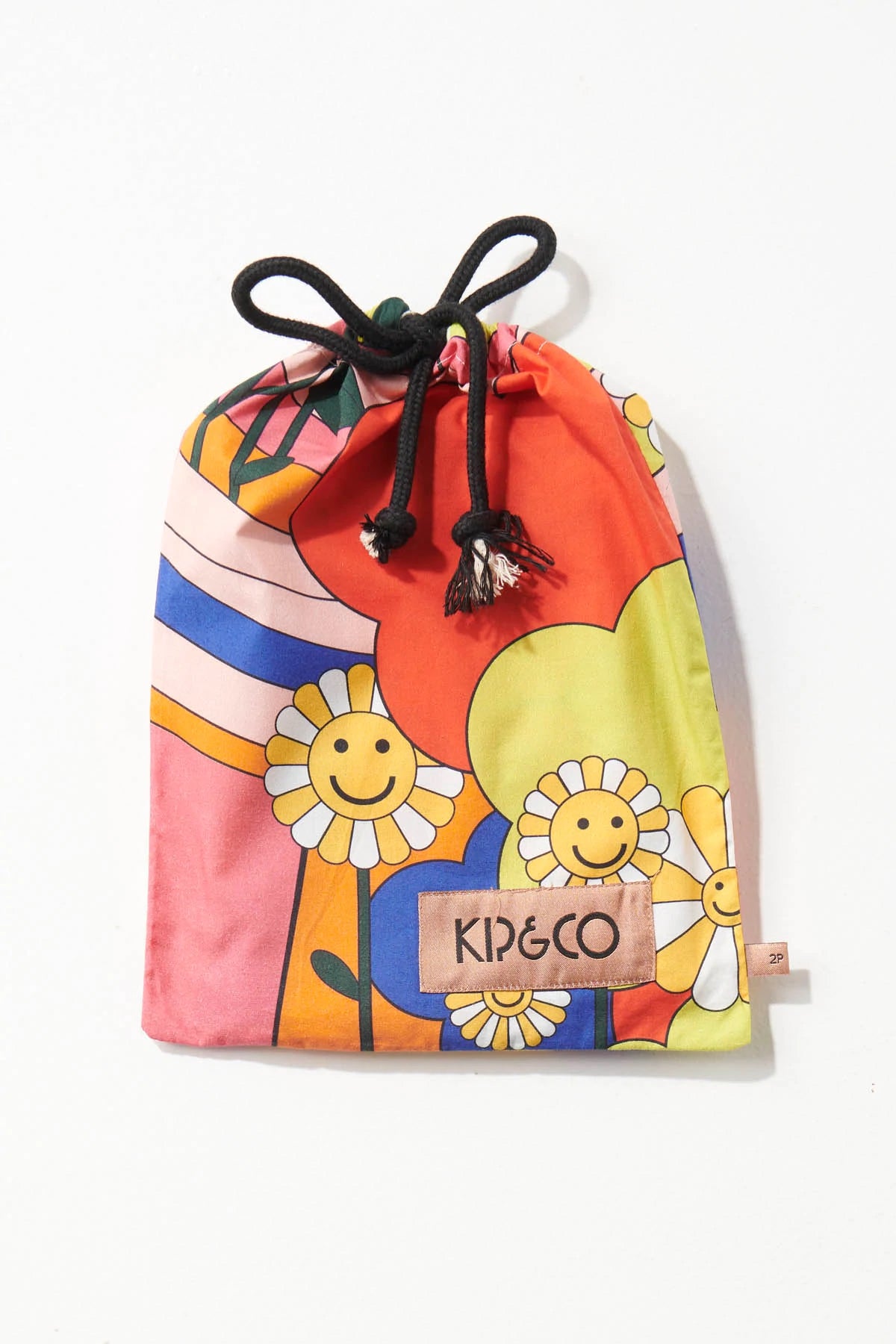 Kip & Co Flower Power Pillowcase - Vibrant Floral Design Cotton Pillow Cover for Bedroom Decor, Boho Chic Home Accessories | Perfect for Living Room, Bedroom, and Guest Room Styling
