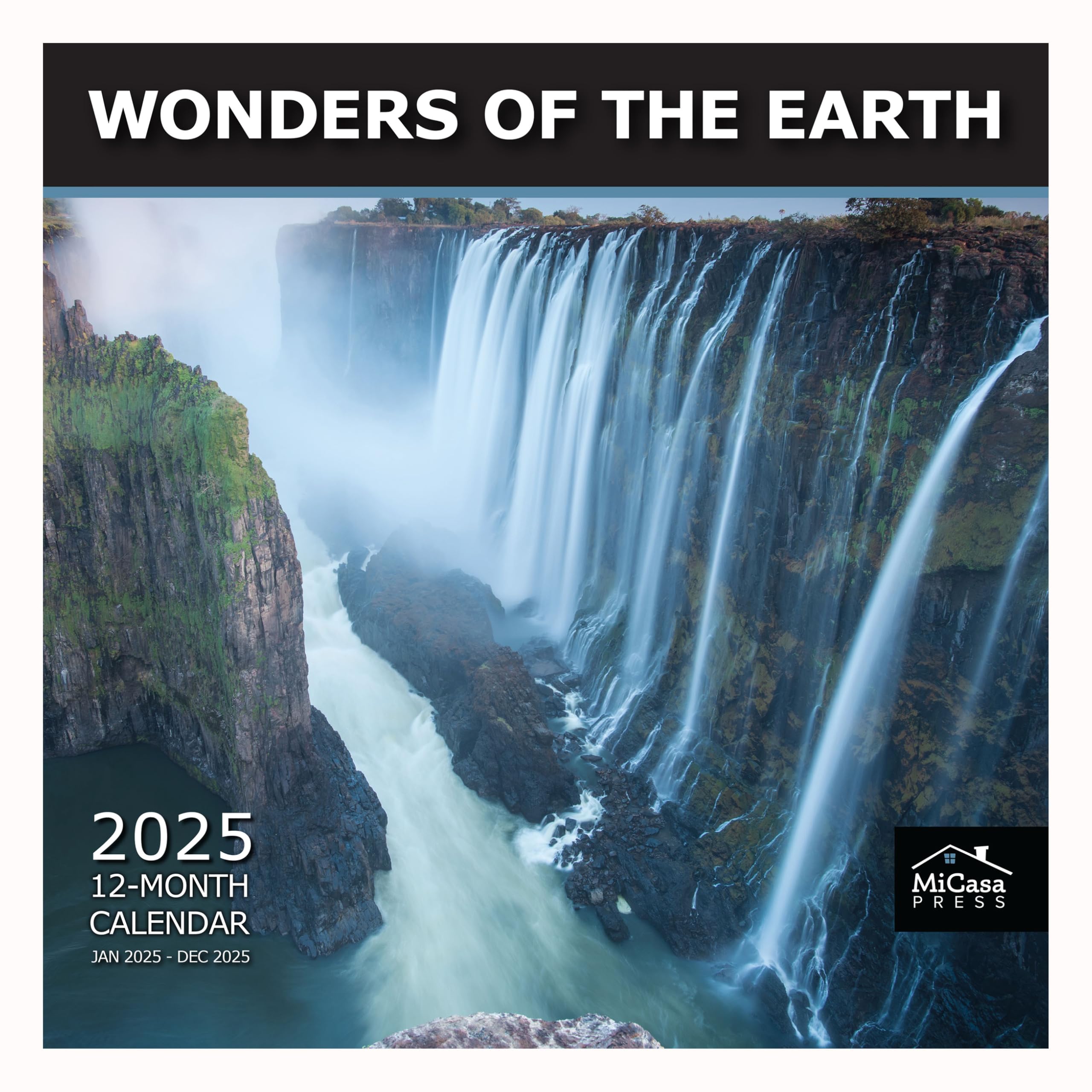 MICASA PRESS - Wonders of the Earth 2025 Wall Calendar | 12 Month Large Format (12