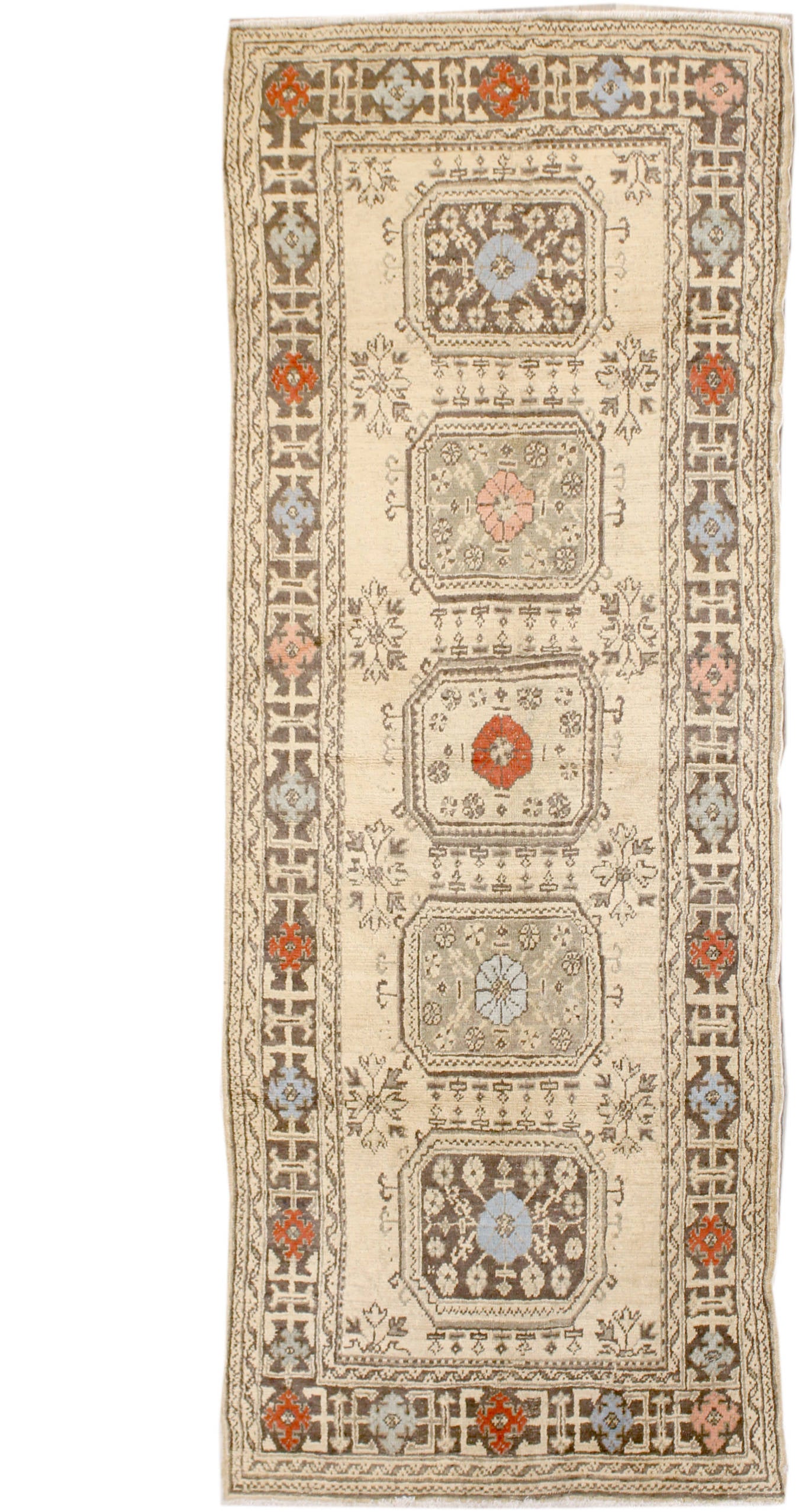 Handwoven Antique Oushak Tribal Area Rug - Vintage Turkish Carpet JF7865 for Living Room, Bedroom & Home Decor