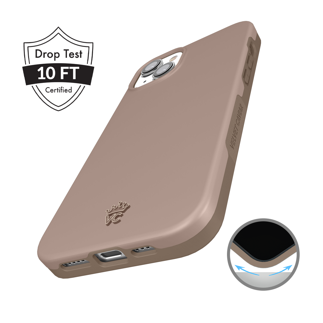 Premium Cashmere Taupe iPhone Case - Soft & Luxurious Protective Cover for iPhone [Model] - Perfect for Everyday Use, Travel & Gifting
