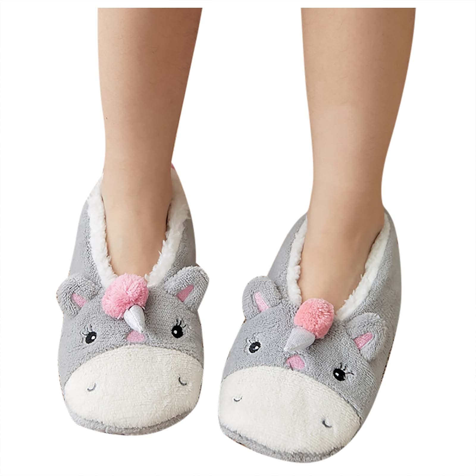 Women's & Men's Cartoon Non-Slip Thick Warm Floor Socks - Cozy Sleeping Slipper Socks for Home, Yoga & Exercise - Perfect for Winter Comfort & Indoor Activities