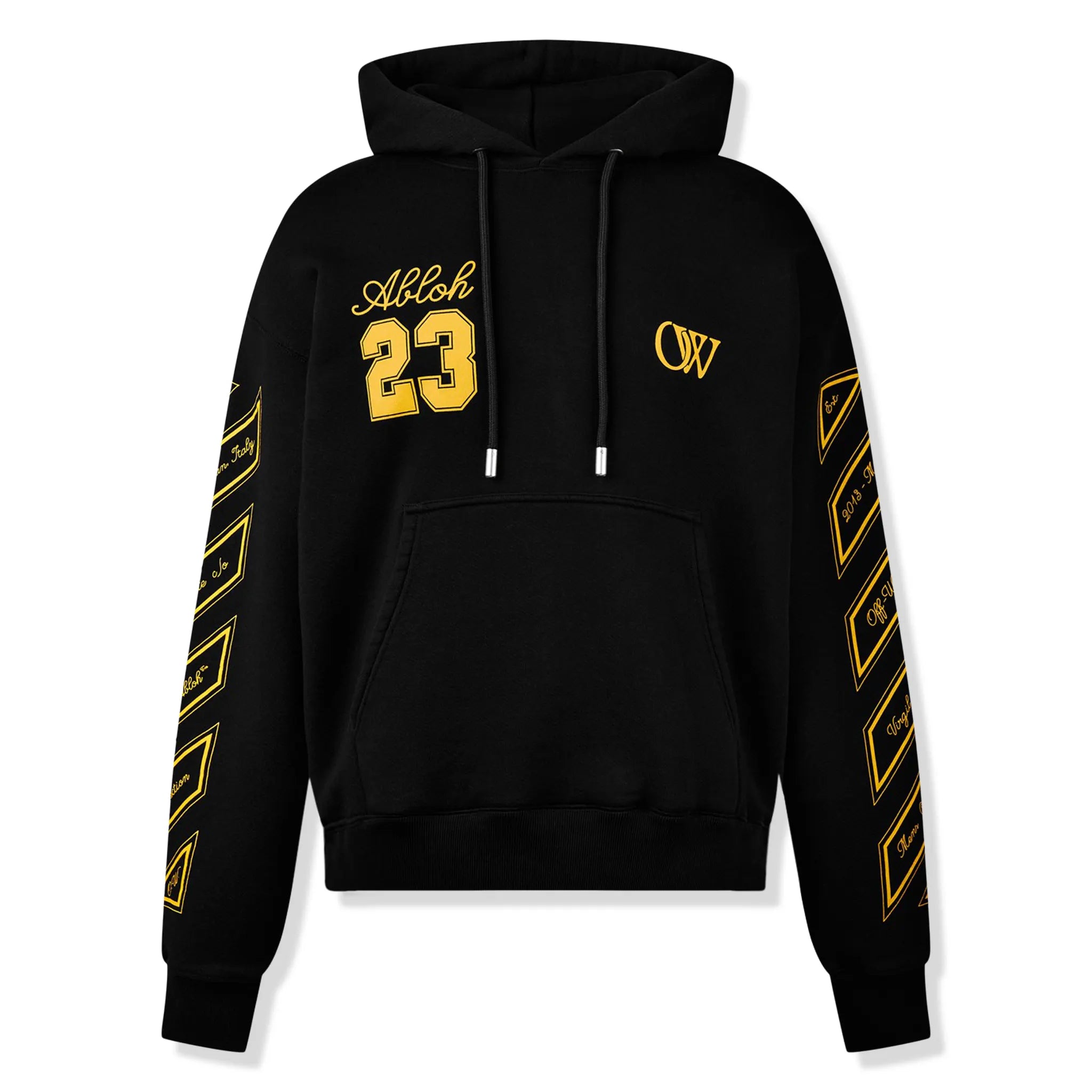 Off White OW 23 Skate Black Hoodie - Men's Streetwear Pullover Sweatshirt for Skateboarding & Urban Fashion | Perfect for Casual Wear & Street Style