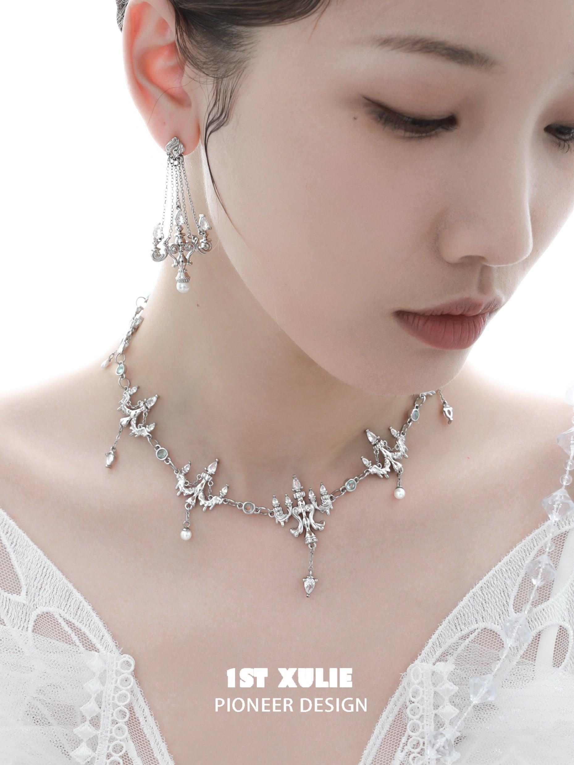 S925 18K Gold Plated Crystal Chandelier Earrings for Women - Elegant Dangle Earrings for Party, Wedding & Evening Events