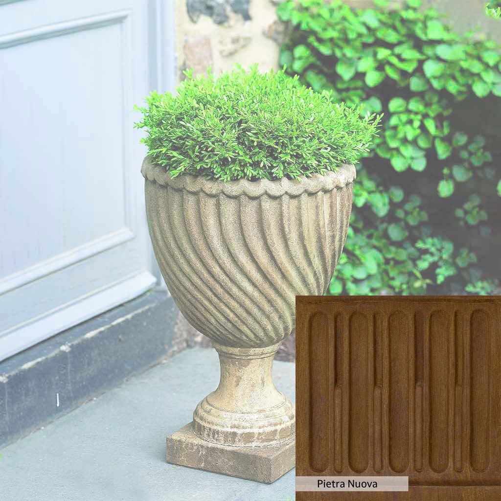 Campania International Ravenna Urn - Elegant Garden Urn for Outdoor Decor, Memorials & Planters | Perfect for Patios, Cemeteries & Home Landscaping