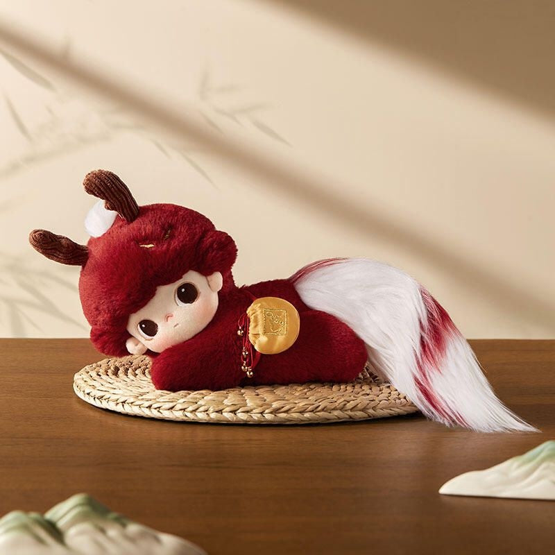 DIMOO Auspicious Animal Plush Stuffed Cotton Doll - Cute Soft Collectible Toy for Home Decor, Gift, and Cuddling