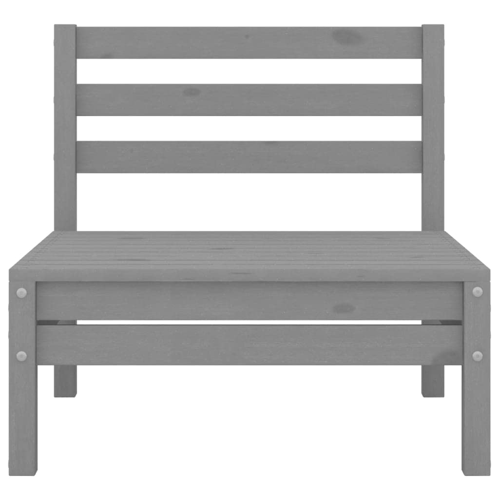 3-Piece Patio Lounge Set - All-Weather Resistant Outdoor Furniture for Terrace, Deck, Balcony, Garden & Lawn - Solid Pinewood Gray - Perfect for Relaxing, Entertaining & Outdoor Dining