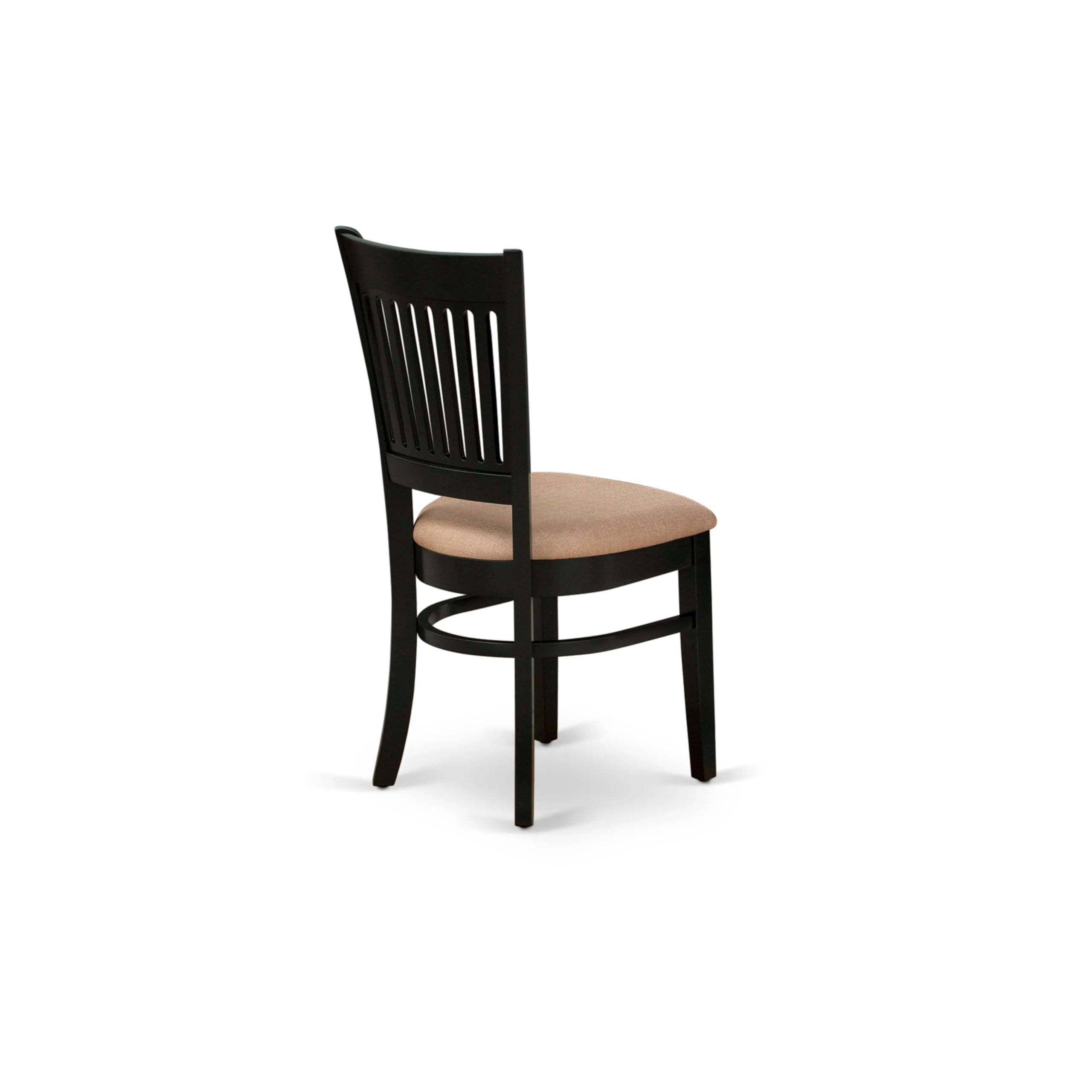 East West Furniture AMVA5-BLK-C 5-Piece Round Dining Set with Pedestal Table & 4 Upholstered Chairs, 36x36 Inch, Black - Perfect for Small Kitchens, Breakfast Nooks, and Cozy Dining Spaces