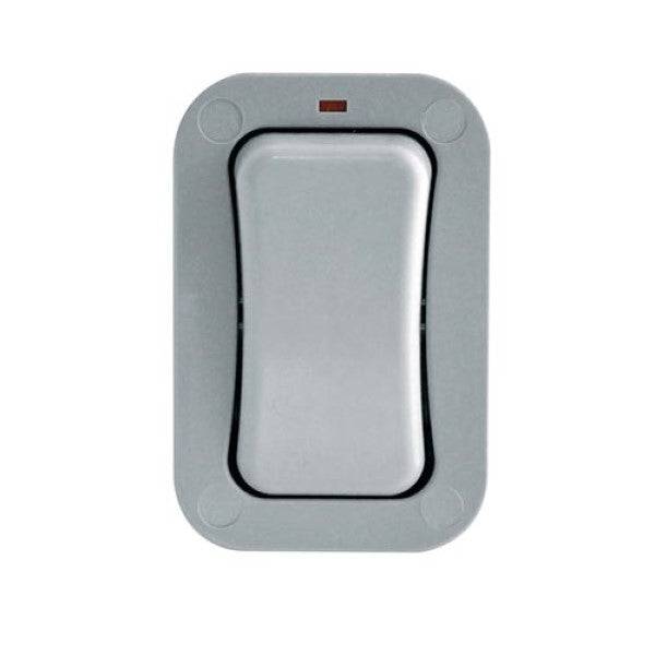 BG Storm Weatherproof 1G 2W Light Switch Slim WP12S - Outdoor/Indoor Waterproof Electrical Switch for Home, Garage & Garden Use