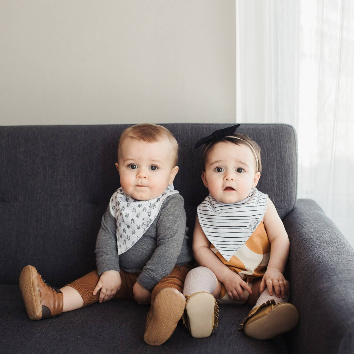 Soft Organic Cotton Baby Bandana Bibs - 3 Pack Drool Bibs for Newborns & Infants - Cute & Absorbent for Feeding, Teething, and Everyday Use