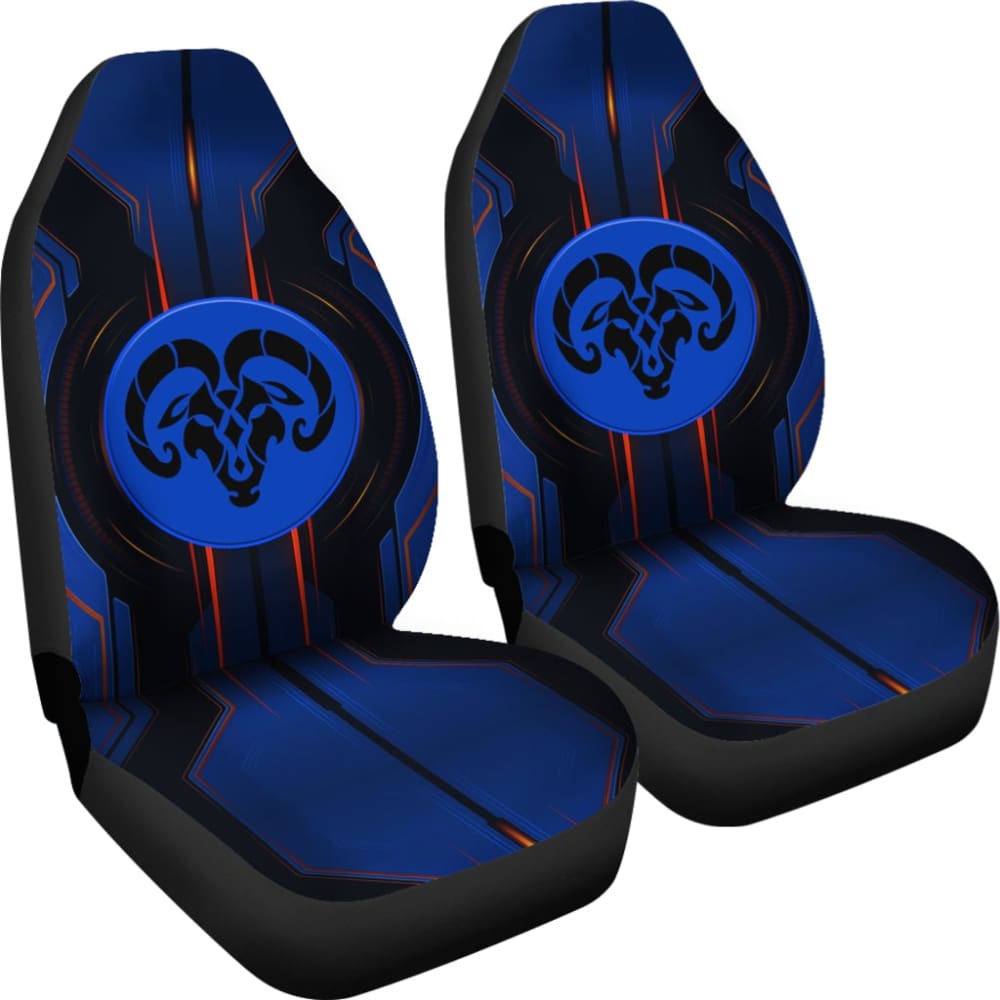 Premium Black & Blue Custom Fit Dodge Ram Seat Covers - Heavy Duty Neoprene Protection for Trucks (Model 2 212603) | Perfect for Off-Roading, Work & Everyday Commute