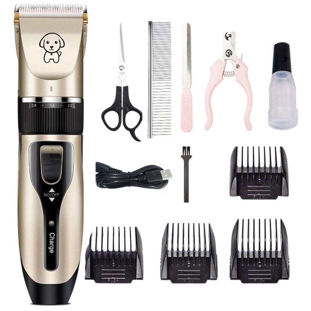 SFHJKD Professional Dog Hair Trimmer - USB Rechargeable Pet Grooming Clipper with Low Noise for Dogs & Cats - Complete Haircut Kit for Home Grooming & Professional Use - Perfect for Daily Trimming, Show Preparation & Seasonal Coat Maintenance