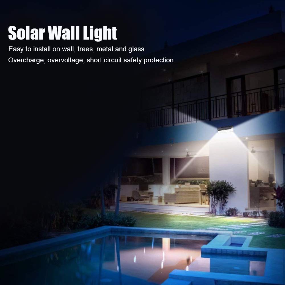 Solar Powered Outdoor Lights with Motion Sensor - Waterproof LED Wall Lights for Garden, Yard, and Security - Perfect for Pathways, Patios, and Home Safety