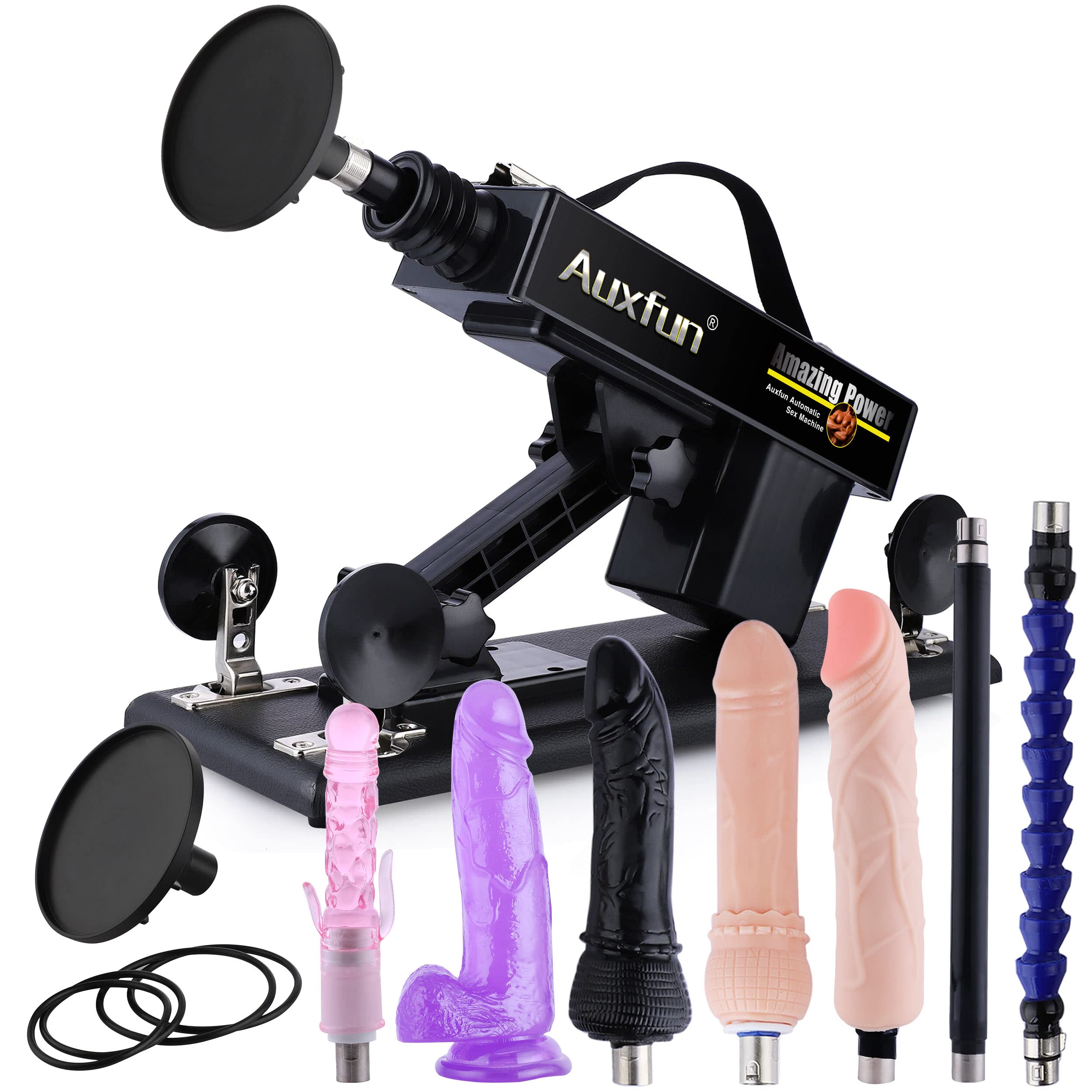 Powerful Thrusting Sex Machine for Women & Men - 3XLR Connector Attachments, Suction Cup Adapter - Adult Massager Toy for Couples & Solo Play - Perfect for Bedroom Use & Enhanced Intimacy