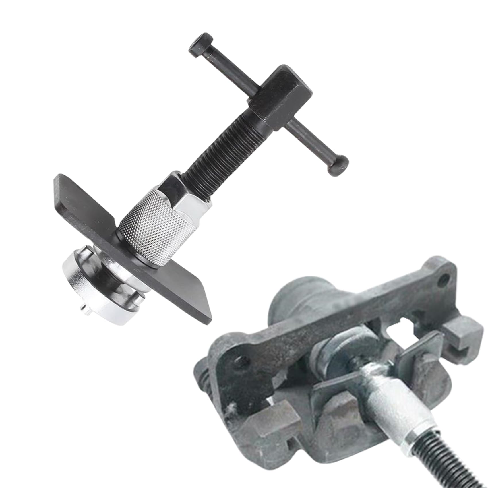 ASUBHA 3-Piece Brake Caliper Piston Rewind Tool Set - Rear Brake Pad Replacement Kit for Car & Auto Repair | DIY Brake Maintenance & Professional Mechanic Use