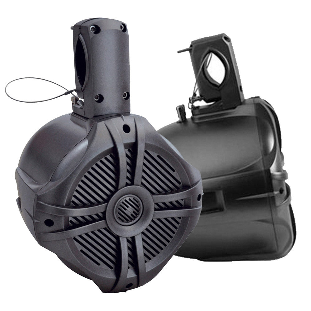 Power Acoustik MWT-80T 800W Marine Grade Wake Tower Speakers - Waterproof & UV Resistant - Perfect for Boats, Jet Skis & Outdoor Water Sports