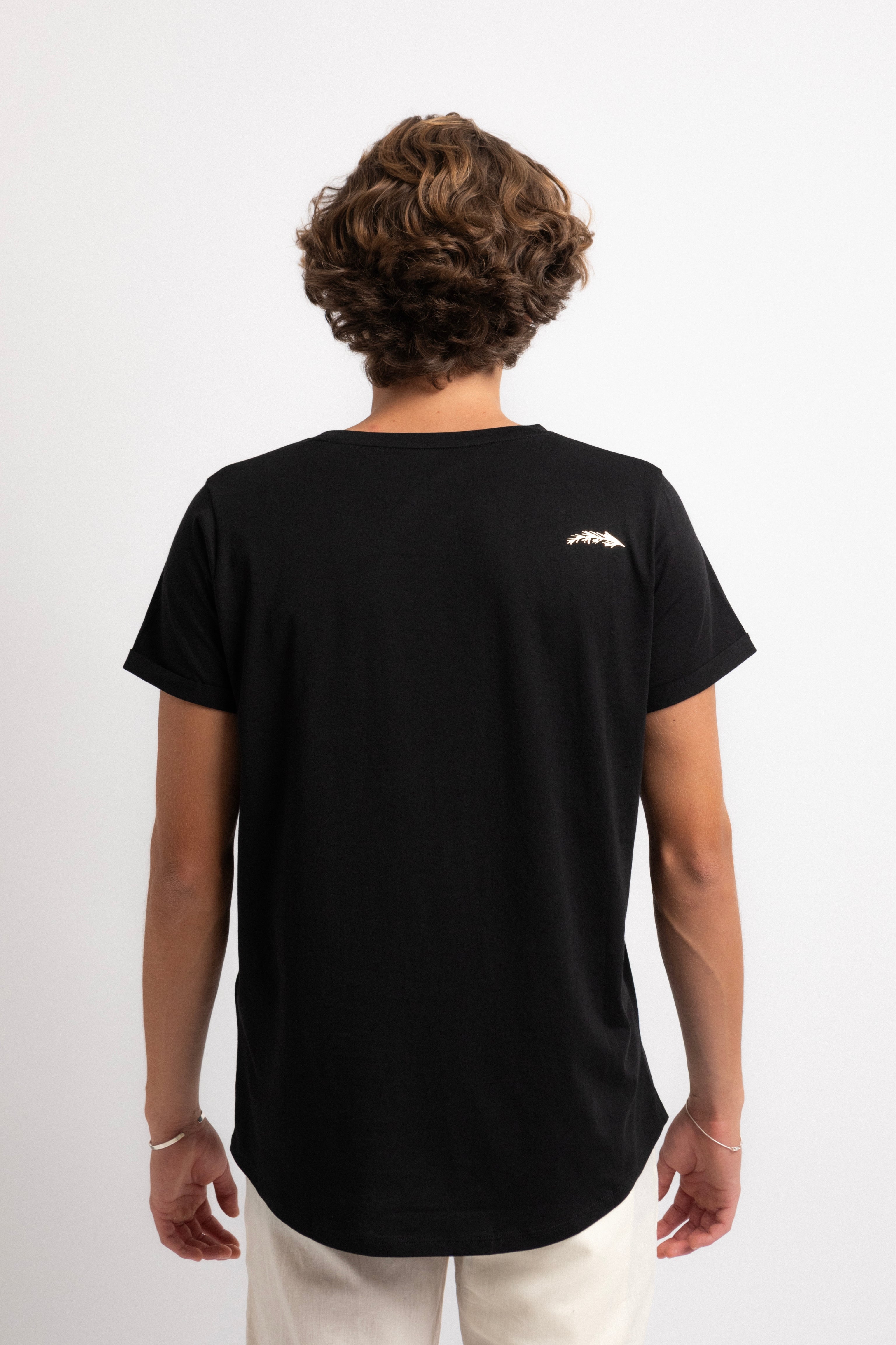 Premium Pima Cotton Men's Black T-Shirt - Soft Breathable Slim Fit Tee for Casual Wear & Everyday Comfort