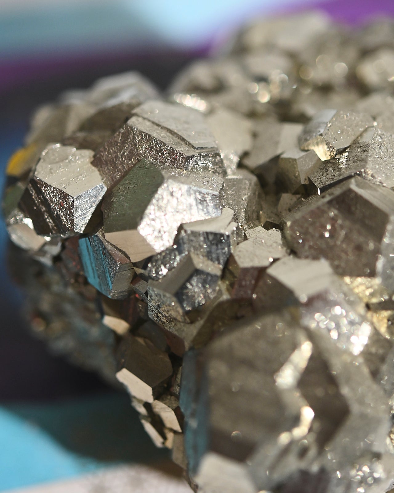 Natural Pyrite Crystal Cluster - 3.3lbs Raw Mineral Specimen for Healing, Meditation & Home Decor | Perfect for Spiritual Practice, Feng Shui & Mineral Collection