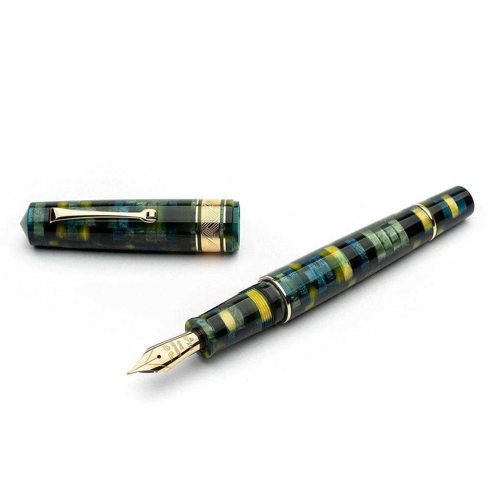 Leonardo Fountain Pen Mosaico - Premium Stainless Steel Pen for Writing, Calligraphy & Collecting - Perfect for Gifts, Office Use & Special Occasions